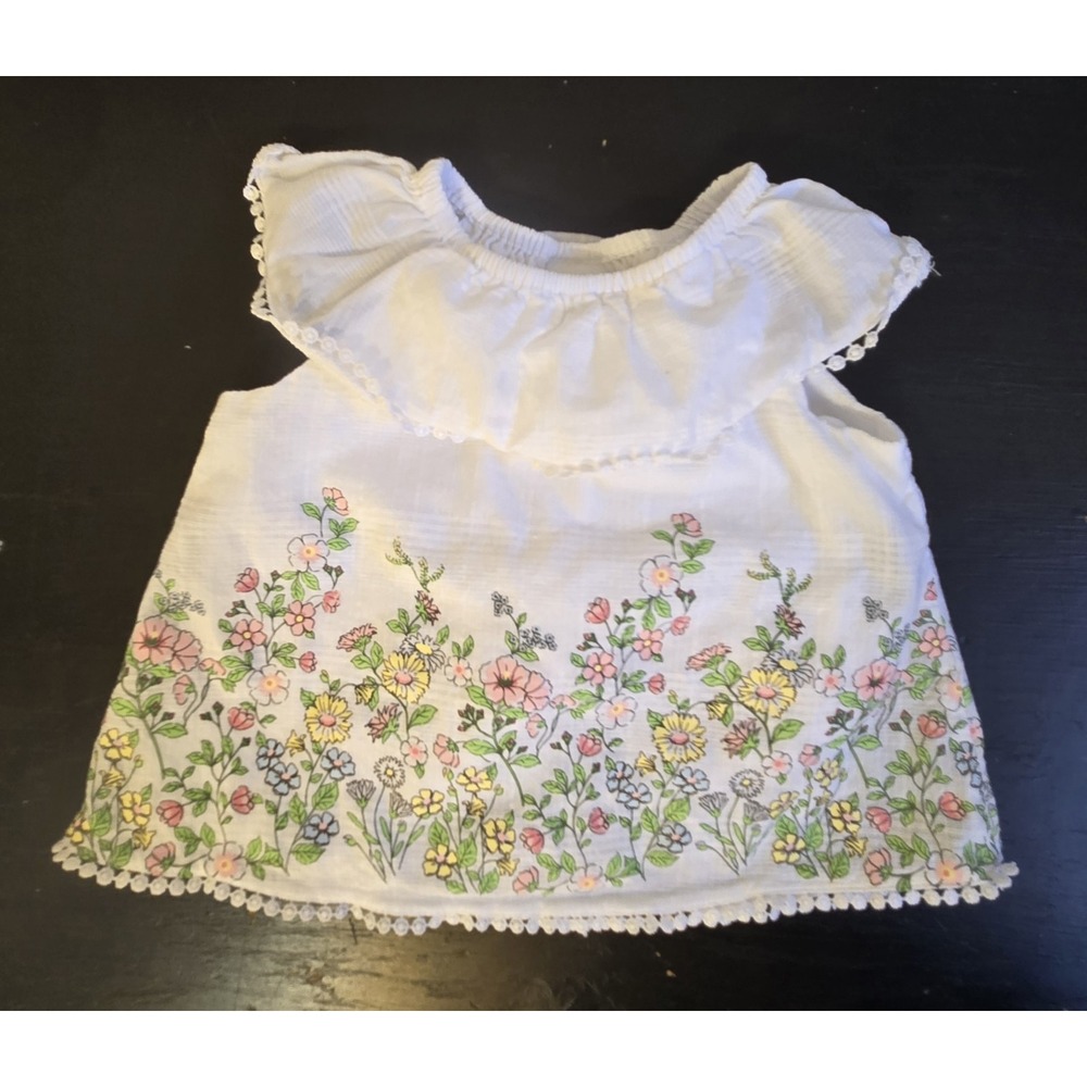Lot Of 4 Infant Girl's SZ 3 Month OneZs And Dress Spring/Summer Okie Dokie - Picture 3 of 15